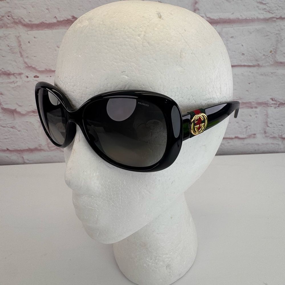Rare Authentic Vintage Web Gucci GG 3644/S D28WJ Black 56mm Polarized Sunglasses - Picture 5 of 15